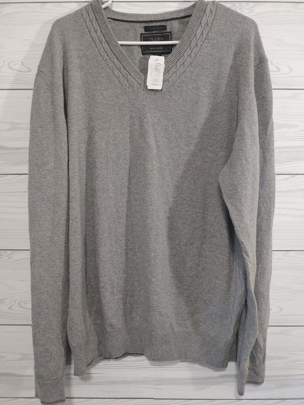 NWT Mens Jos A Bank Italian Yarn Sweater Size XXL